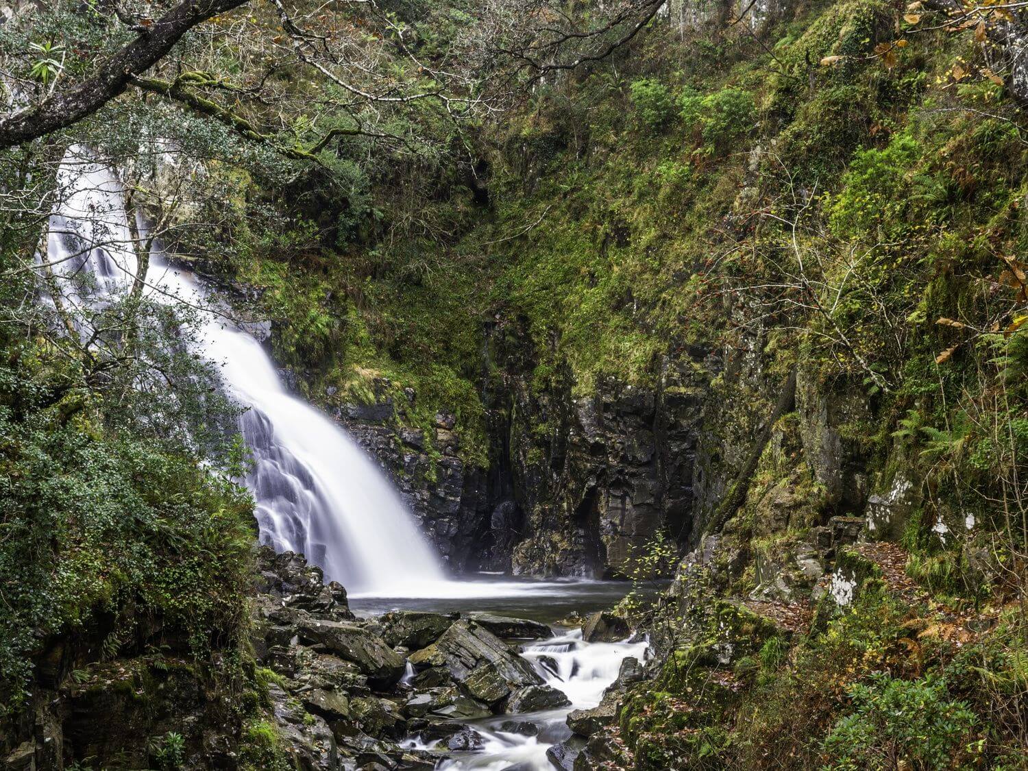 Waterfall in Snowdonia